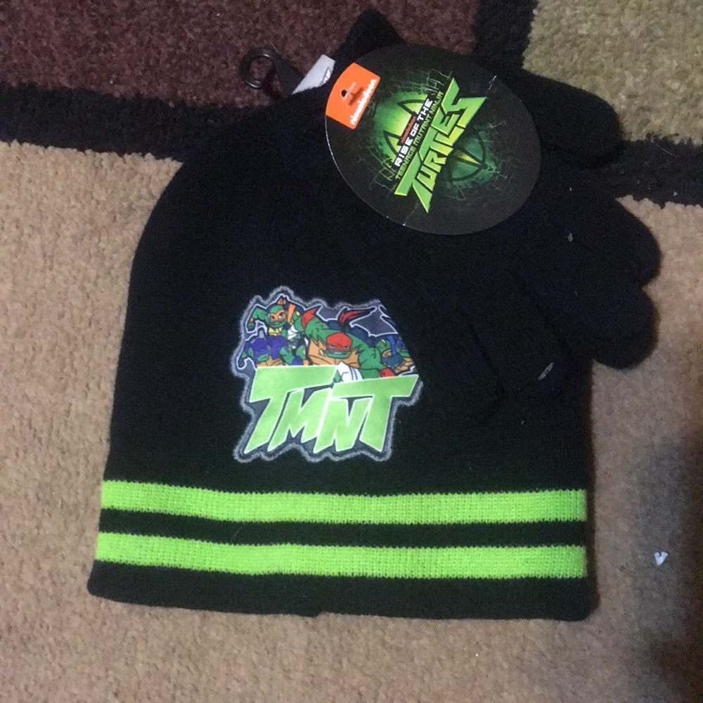 🐾Turtles hat and glove set🐾
